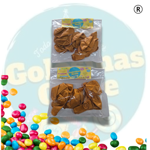 Producto - Globos Marrones x 10