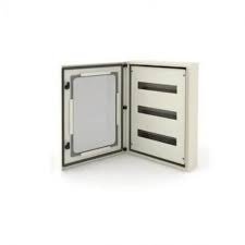 Producto - GABINETE METALICO 40X40X12 CON FONDO CALADO 48 MOD