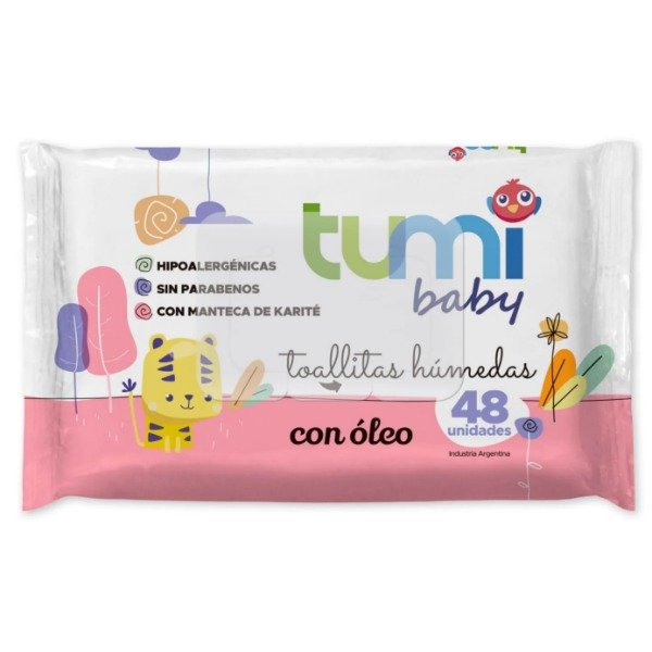 Producto - Toallitas Húmedas Tumi Baby con Óleo 48u