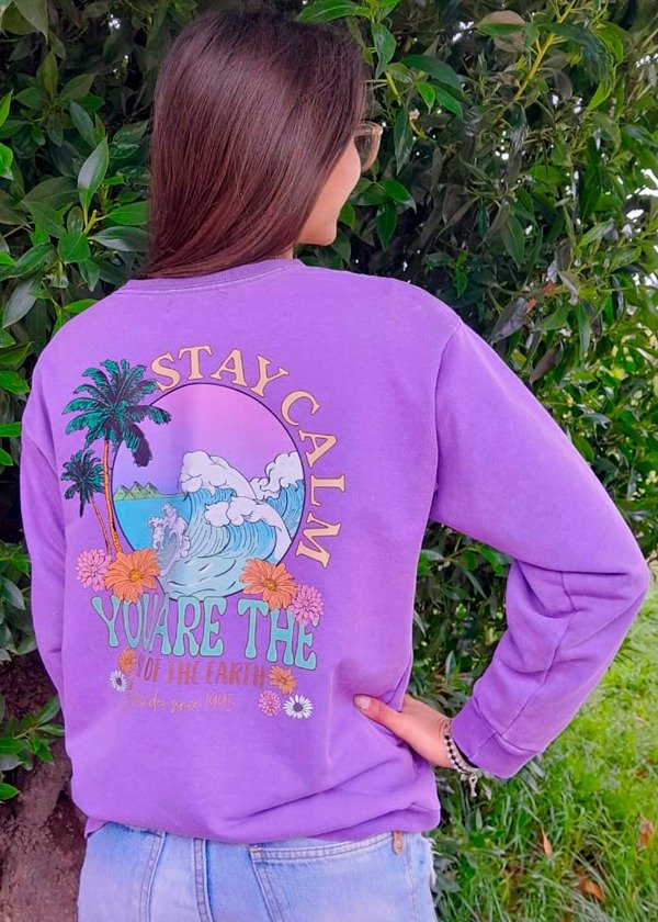 Producto - Buzo Lavanda Stay Calm Matizado