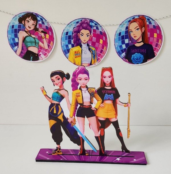 Producto - K Pop Demon Hunters Centro De Mesa o Adorno