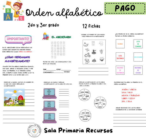 Producto - Orden aldabético