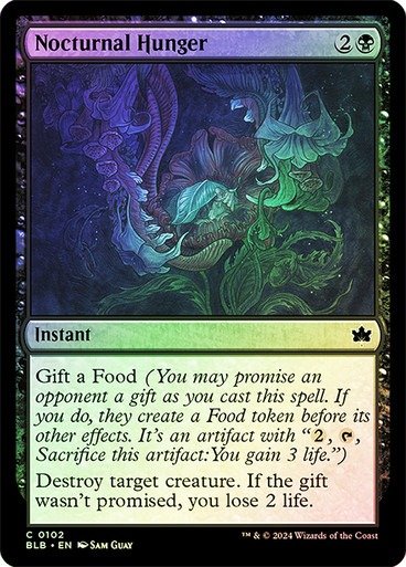 Producto - Nocturnal Hunger Foil  Bloomburrow
