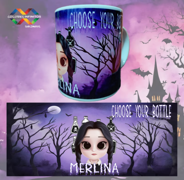 Producto - TAZA CERAMICA -MERLINA-DISEÑO SUBLIMADO - 1