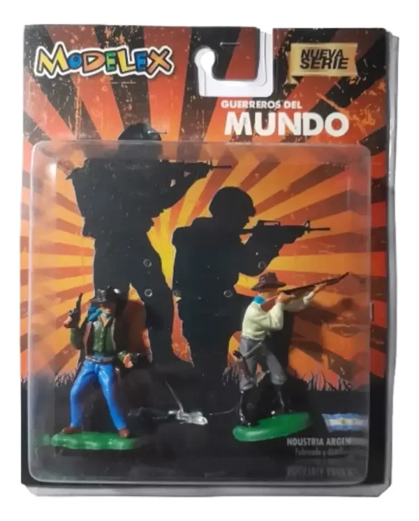 Producto - Fallado!!! Soldadito A Pie De Plastico Blister x 2 Cowboy (35) Modelex - 0