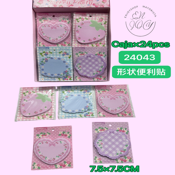 Producto - NOTAS ADHESIVAS CON FORMAS