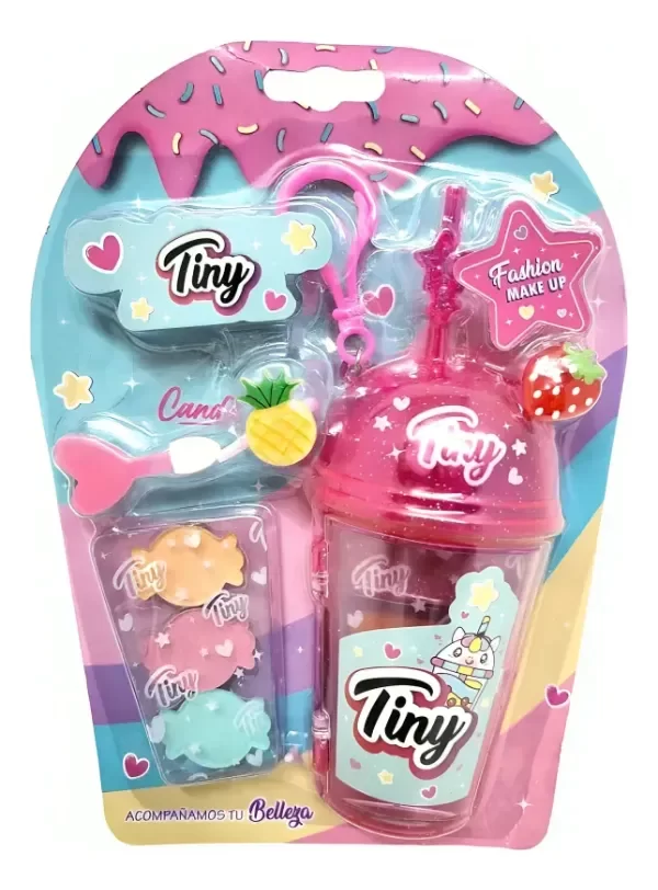 Producto - MAQUILLAJE VASO DE BEBIDA CON ACCESORIOS / TINY MAKE UP