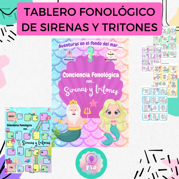 Producto - Sirenas y tritones Tablero fonológico