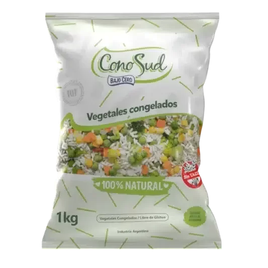 Producto - Mix de Arroz y Vegetales Wok - Supercongelados (1kg)