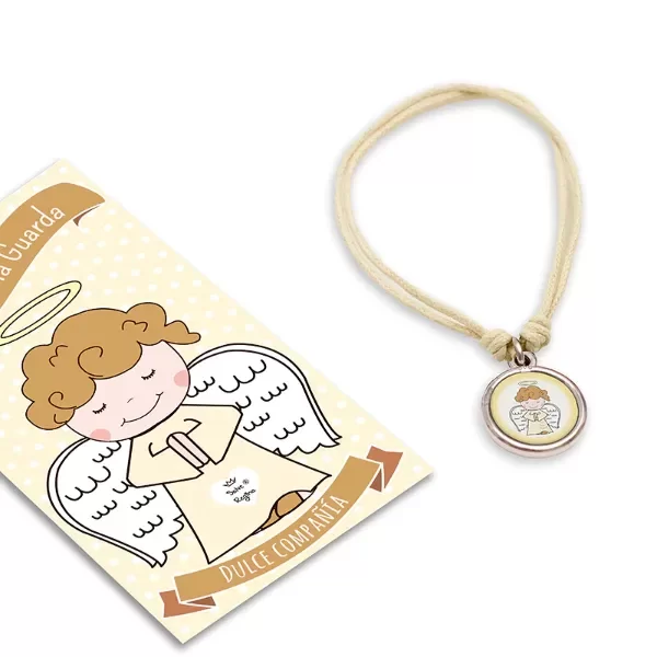 Producto - Pulsera Santitos Angel de la Guarda Amarillo