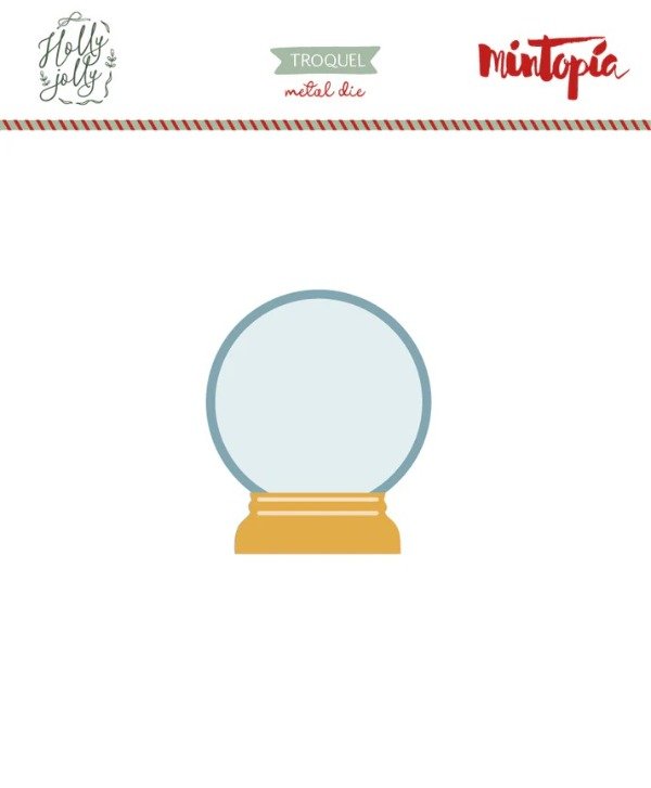 Producto - Troquel Bola de Nieve Holly Jolly