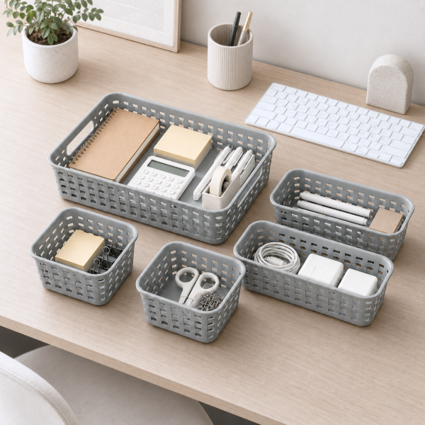 Producto - SET X 5 CANASTOS ORGANIZADORES - 1