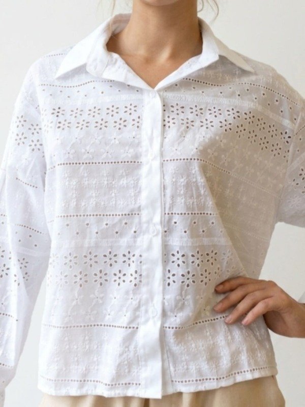 Producto - Camisa Corta Brodery Algodón (Art. 5369) - 0