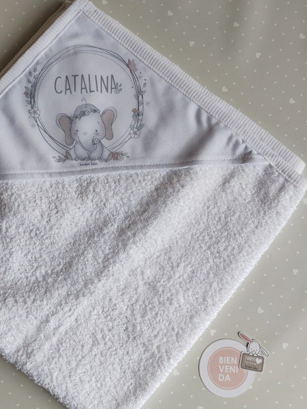 Producto - Toalloncito - Elefantita acuarela
