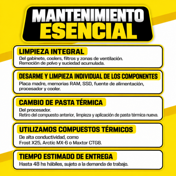 Producto - MANTENIMIENTO DE PC - 1