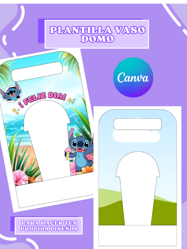 Producto - Plantilla porta vaso domo