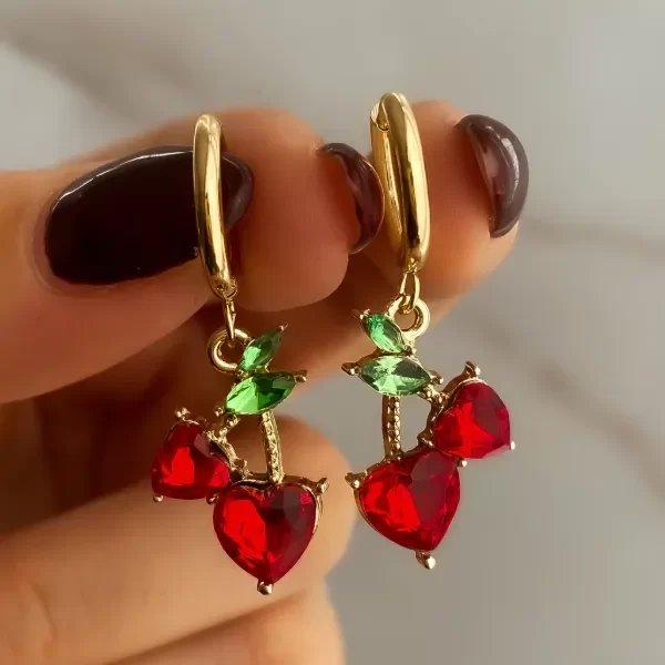 Producto - ARGOLLAS CHERRY LOVE 3.6CM