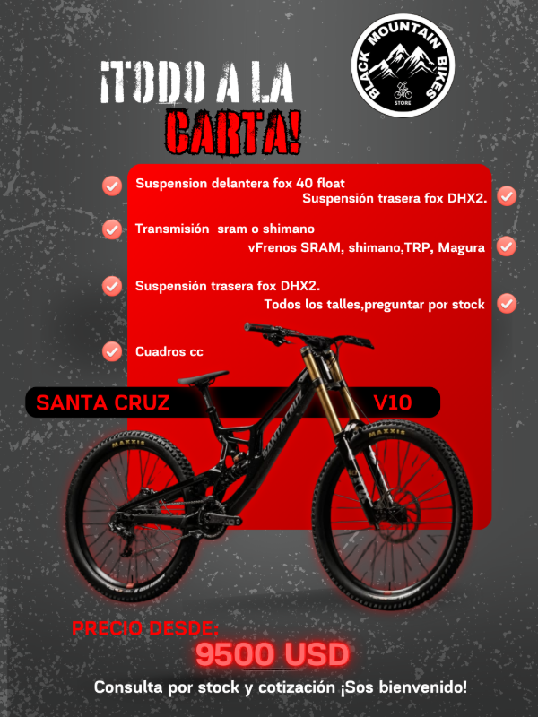Producto - SANTA CRUZ V10 CC - Armados Personalizados / Todos los Talles