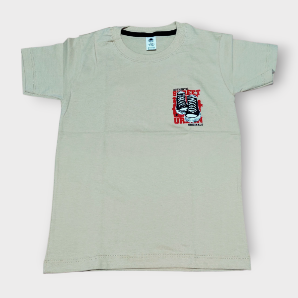 Producto - Remera Niño Oversize Beige T6 T10 T16