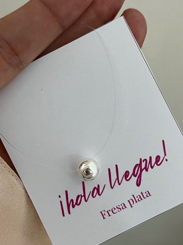 Producto - Tanza bolita plata 40cm