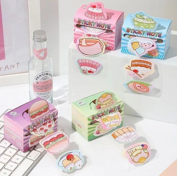 Producto - Rollo de 50 Stickers Comiditas en Caja