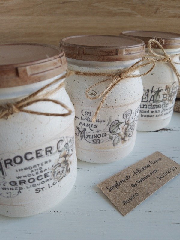 Producto - Set de 3 frascos especieros pequeños /Tonos neutros