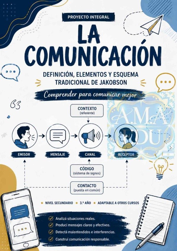 Producto - Proyecto LA COMUNICACIÓN (Secundario, Tercer Año)