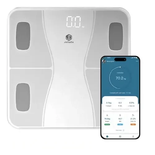 Producto - Balanza personal de baño JD 2064 inteligente Bluetooth digital hasta 180 kg