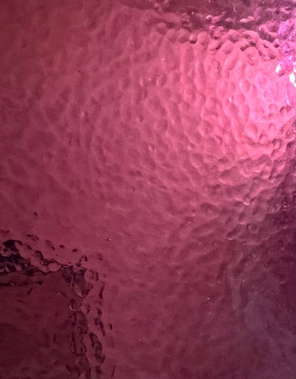 Producto - Vidrio translucido bordo martillado bolita 20 x 31 cm