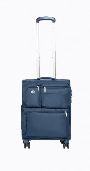 Producto - Valija 20" 4 ruedas tela Elf 3400/20 Negra/Azul - 1