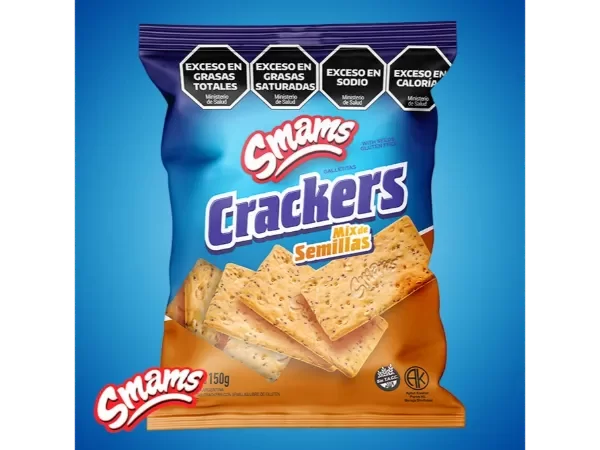 Producto - Galletitas crackers con semillas Smams