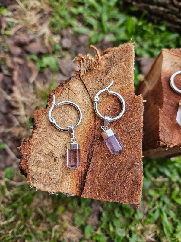 Producto - Aros Amatista Punta