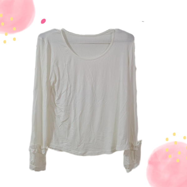 Producto - Mangas largas blanca talle único mujer
