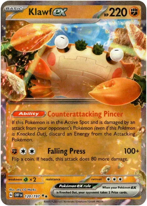 Producto - Klawf ex - 120/197 - Obsidian Flames - Holo