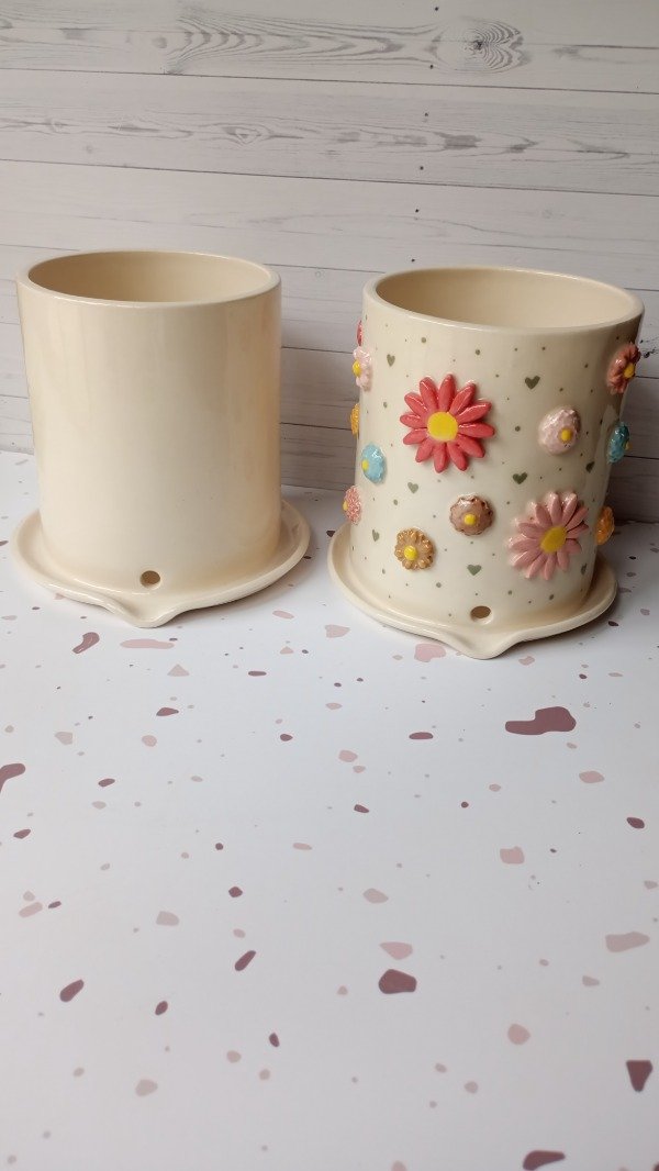 Producto - Escurridor de cubiertos con flores