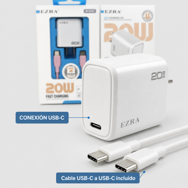 Producto - Cargadores 2in1 QC3.0 Carga Rapida de 20W TPC-TPC  HC254. - 1