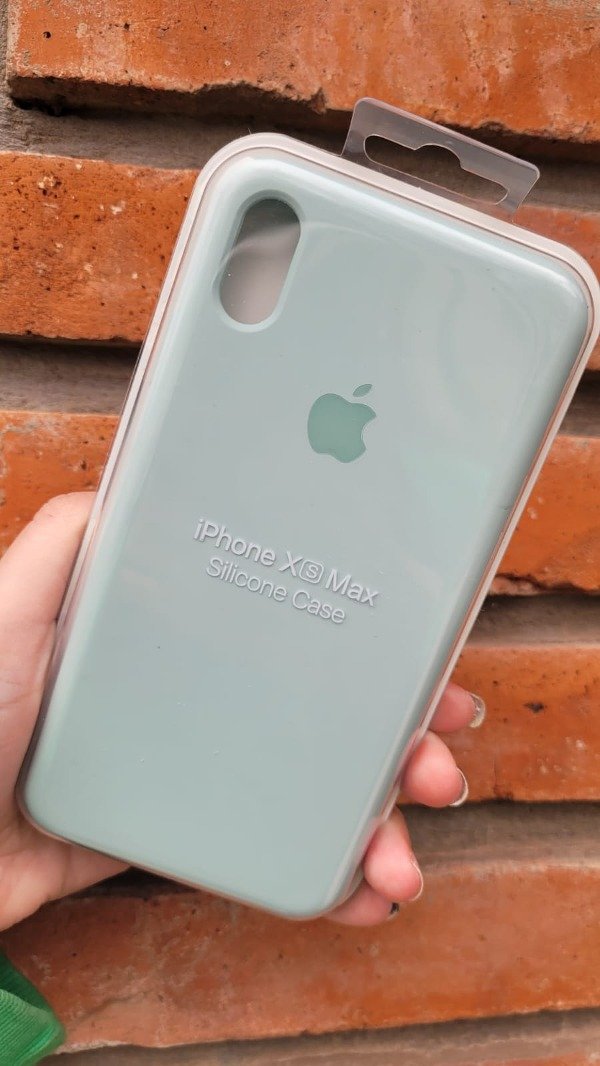 Producto - Iphone Xs max : Silicone case verde clarito