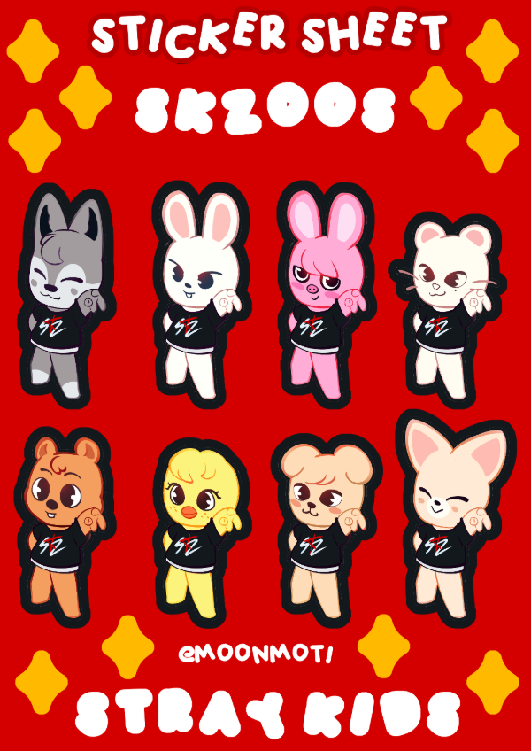 Producto - Sticker set SKZOO