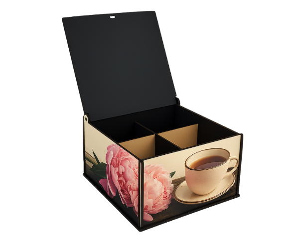 Producto - Caja de Té personalizada 4 divisiones