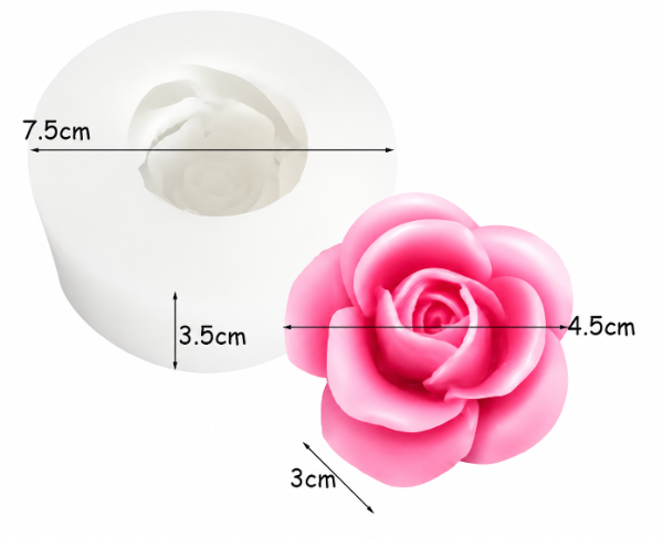 Producto - MOLDE SILICONA ROSA S1907- 026G8