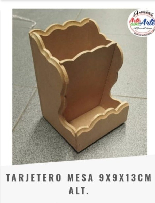 Producto - TARJETERO DE MESA 9X9X13 CM