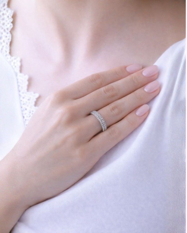 Producto - Anillo de Plata Medio-Sin Fin, Doble - 4