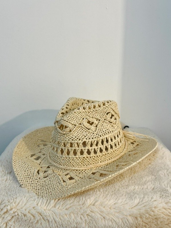 Producto - Sombrero rafia tramado natural
