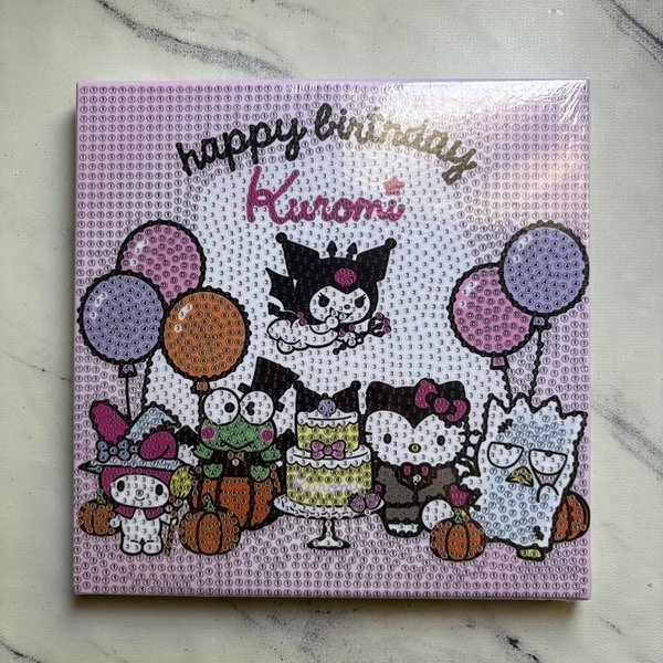Producto - Cuadro diamond happy birthday kuromi