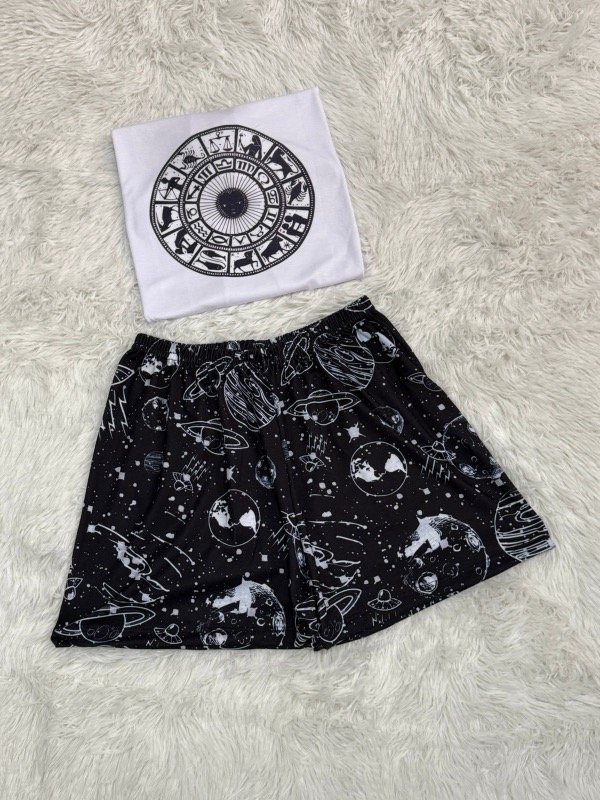 Producto - Pijama animado corto + remera manga corta - Signos