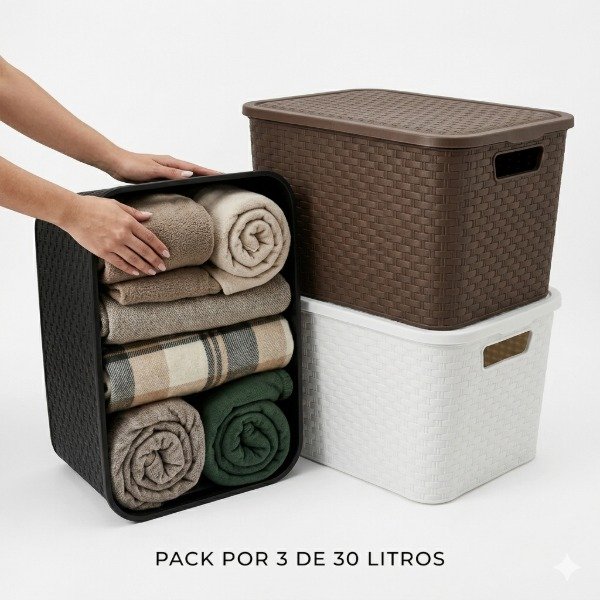 Producto - Caja Organizadora PACK X3 - 30 Litros