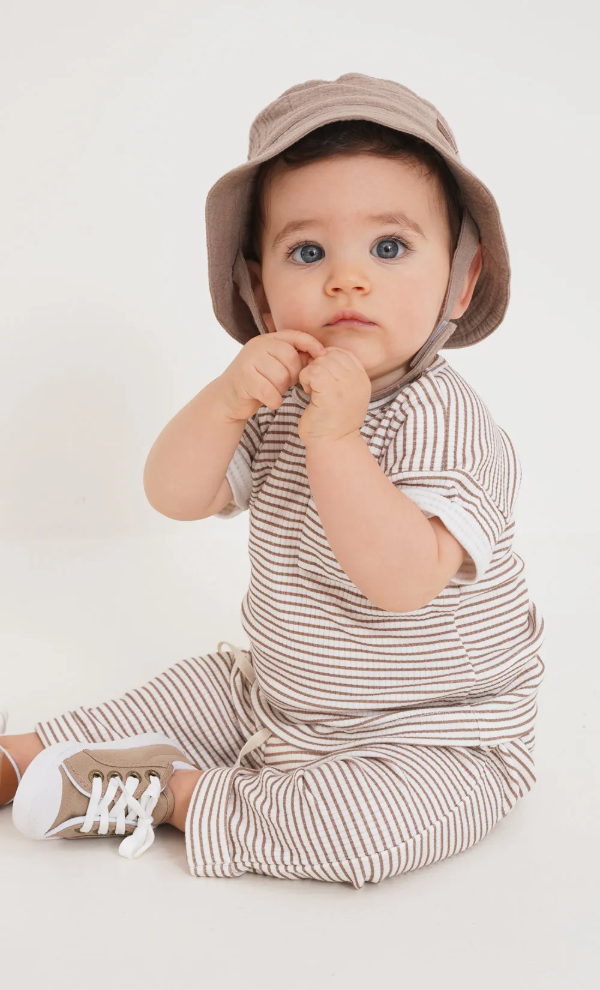 Producto - Conjunto Mini Rayado Marron  MM