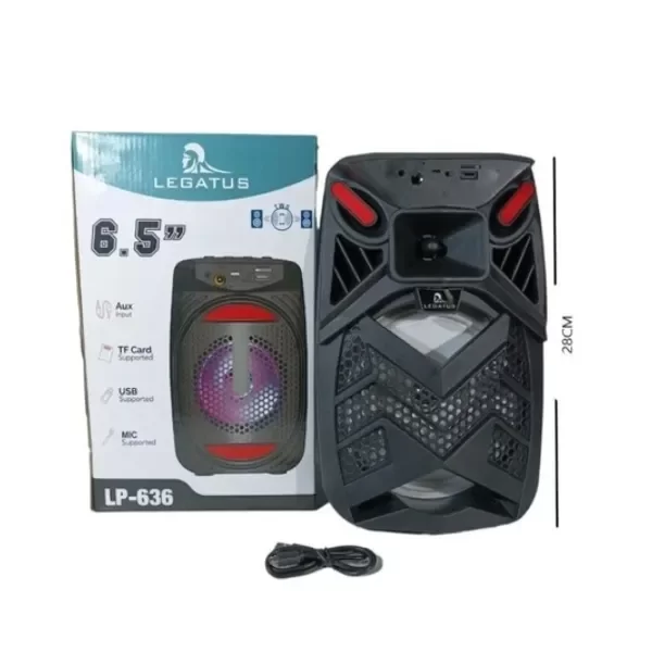 Producto - Parlante Bluetooth Legatus LP -637 de 6,5 pulgadas con Luces