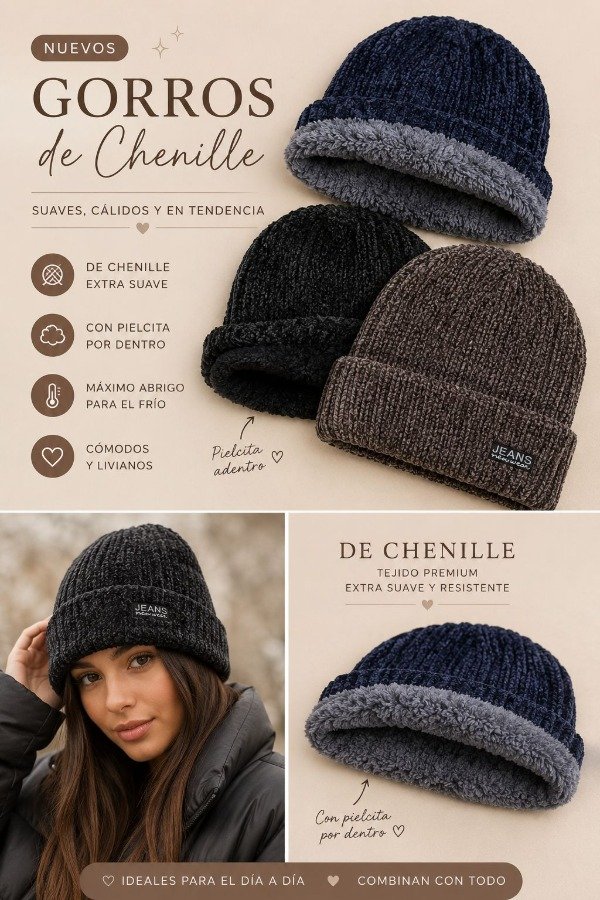 Producto - Gorro de Chenille - 0