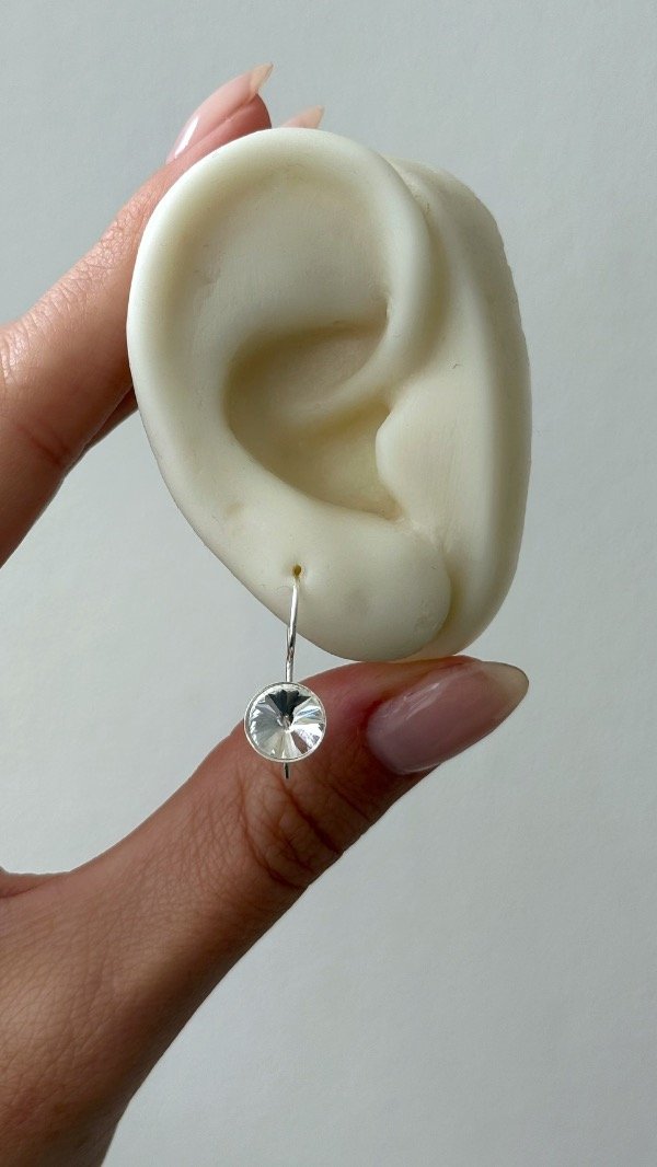 Producto - Argollas sin cierre baby diamond 9mm P925 - 1